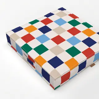 Bodenkissen Christmas Checkers