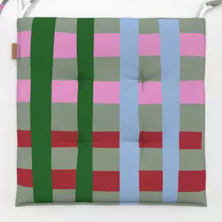 Sitzkissen Weihnachtskaro hellgrün