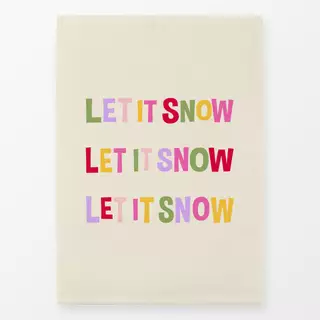 Geschirrtücher Let It Snow beige