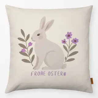 Kissen Osterhase off-white