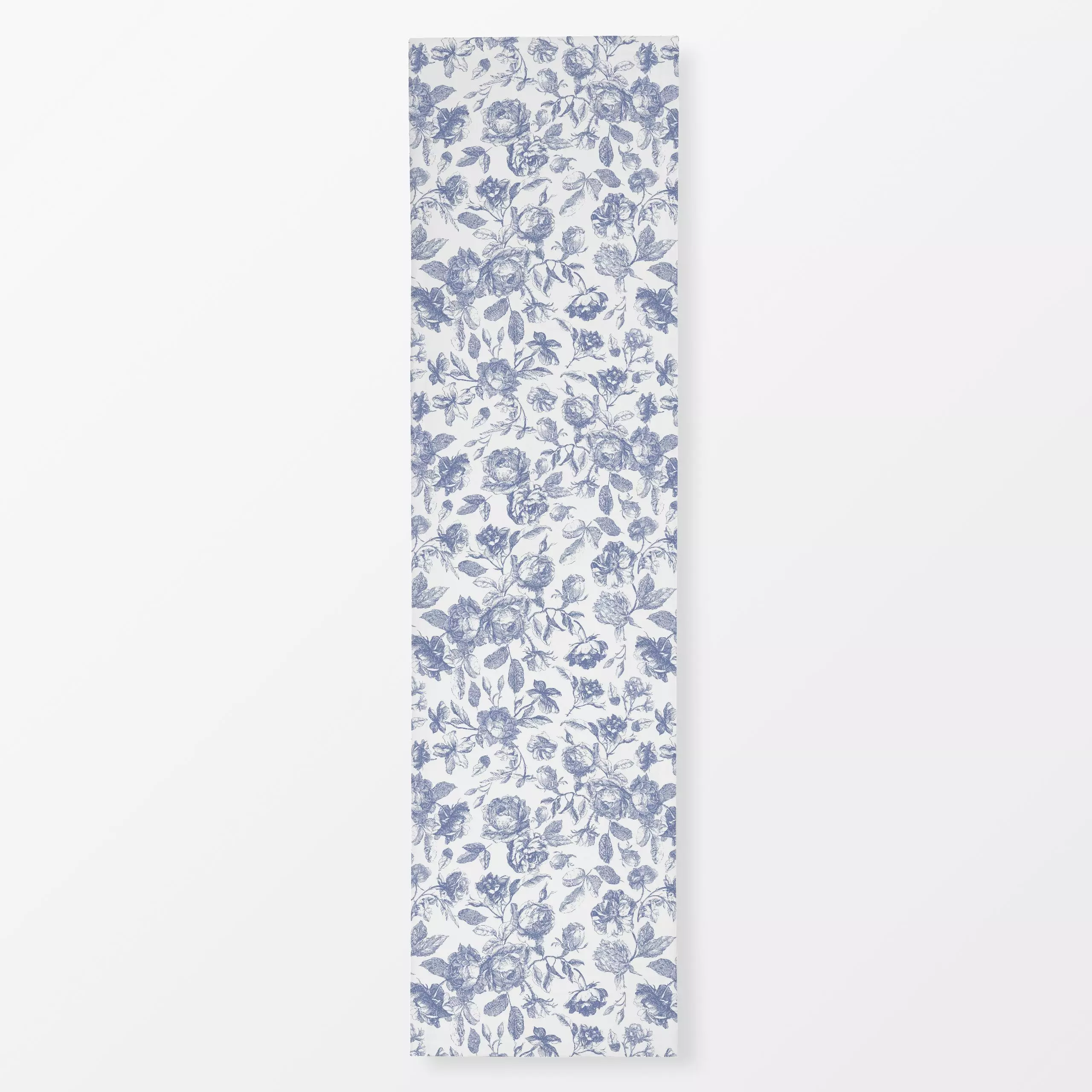 Tischläufer Blaue Rosen - Toile DeJouy - Blumen & Florales, Pflanzen & Botanik, Retro & Vintage - von „Uta Naumann"; Blumen,...