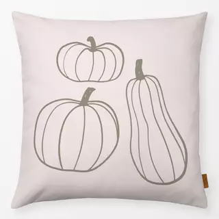 Kissen Kürbis Grün Beige Wendekissen