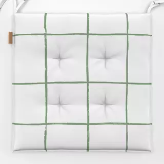 Sitzkissen Grid White