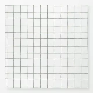 Tischdecke Grid White