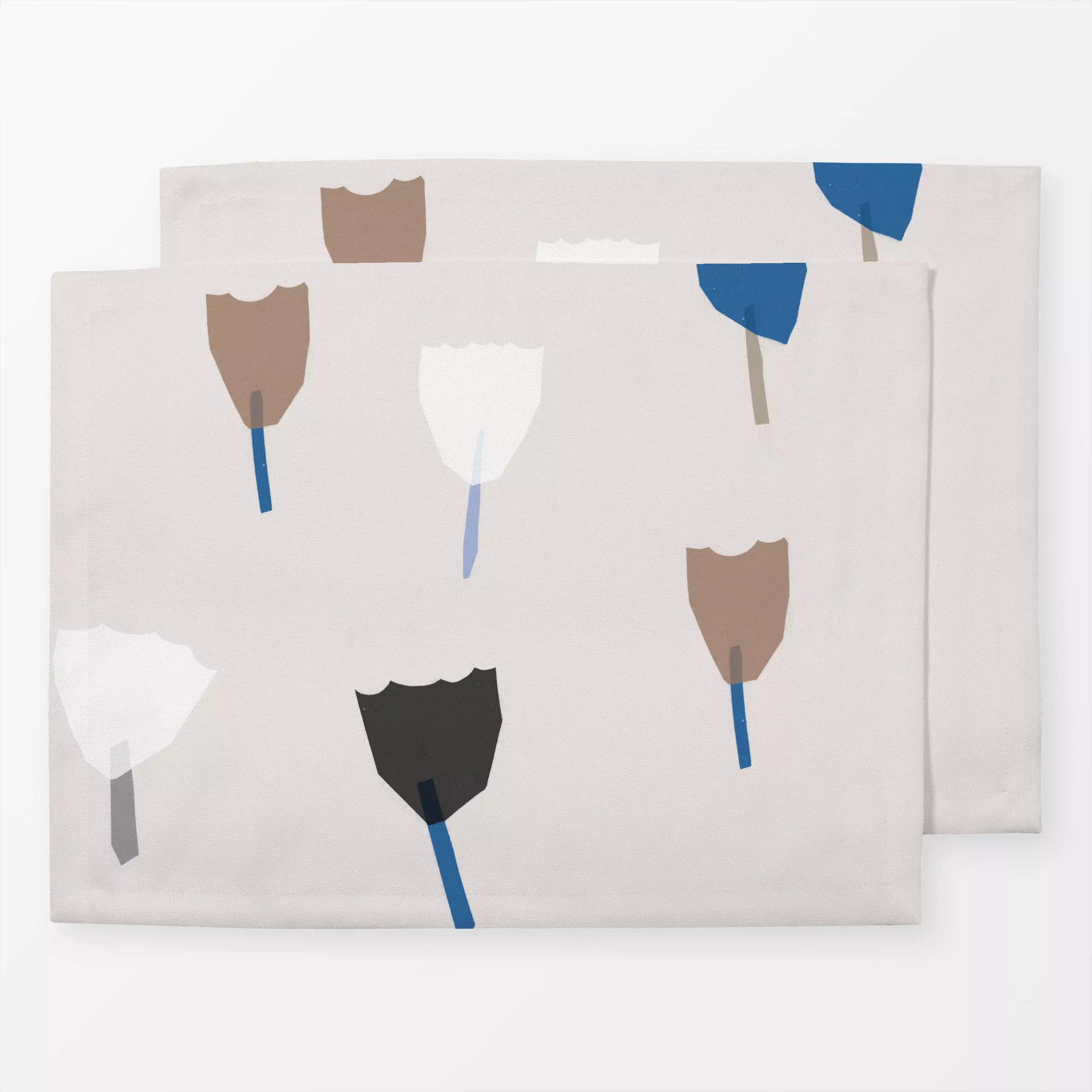 Tischset Schnittblumen - Blumen & Florales, Frühling - von „Jana Driver"; Blumen, Blüten, beige, floral, bunt