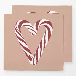 Servietten Candy Cane Heart