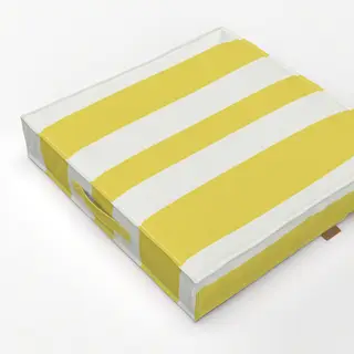 Bodenkissen Santorini Streifen Gelb