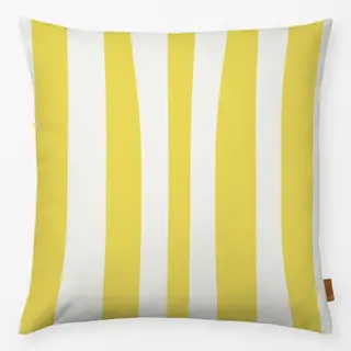 Kissen Santorini Streifen Gelb