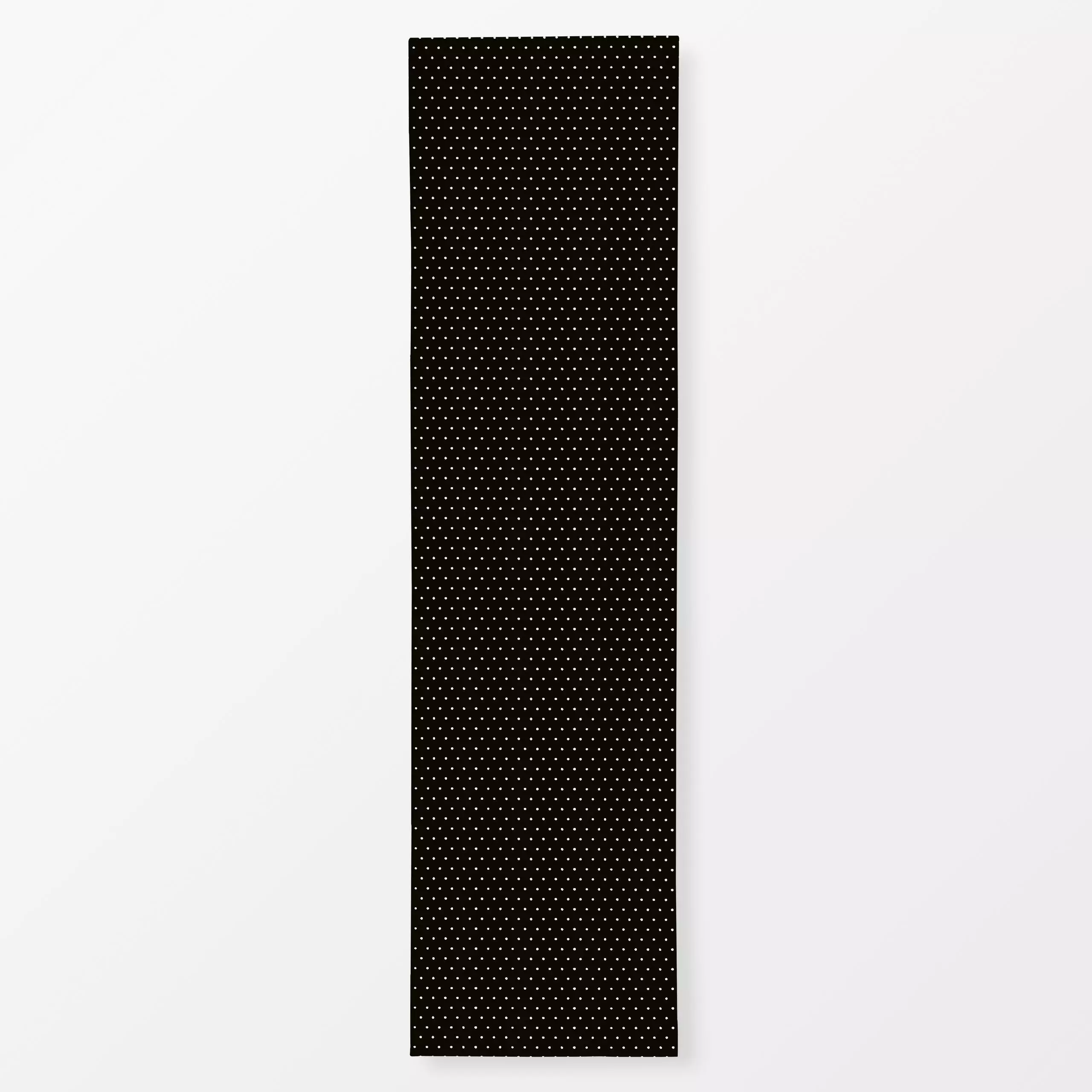 Tischläufer Tiny Dots black and white - Winter, Symbole & Muster - von „Kathrin Woo"; minimal, Punkte, Dots, gepunktet, blac...