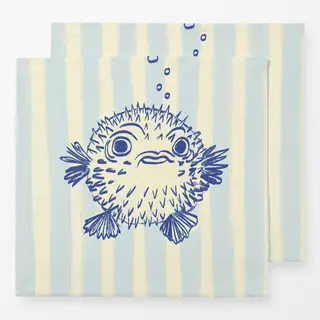 Servietten Kugelfisch