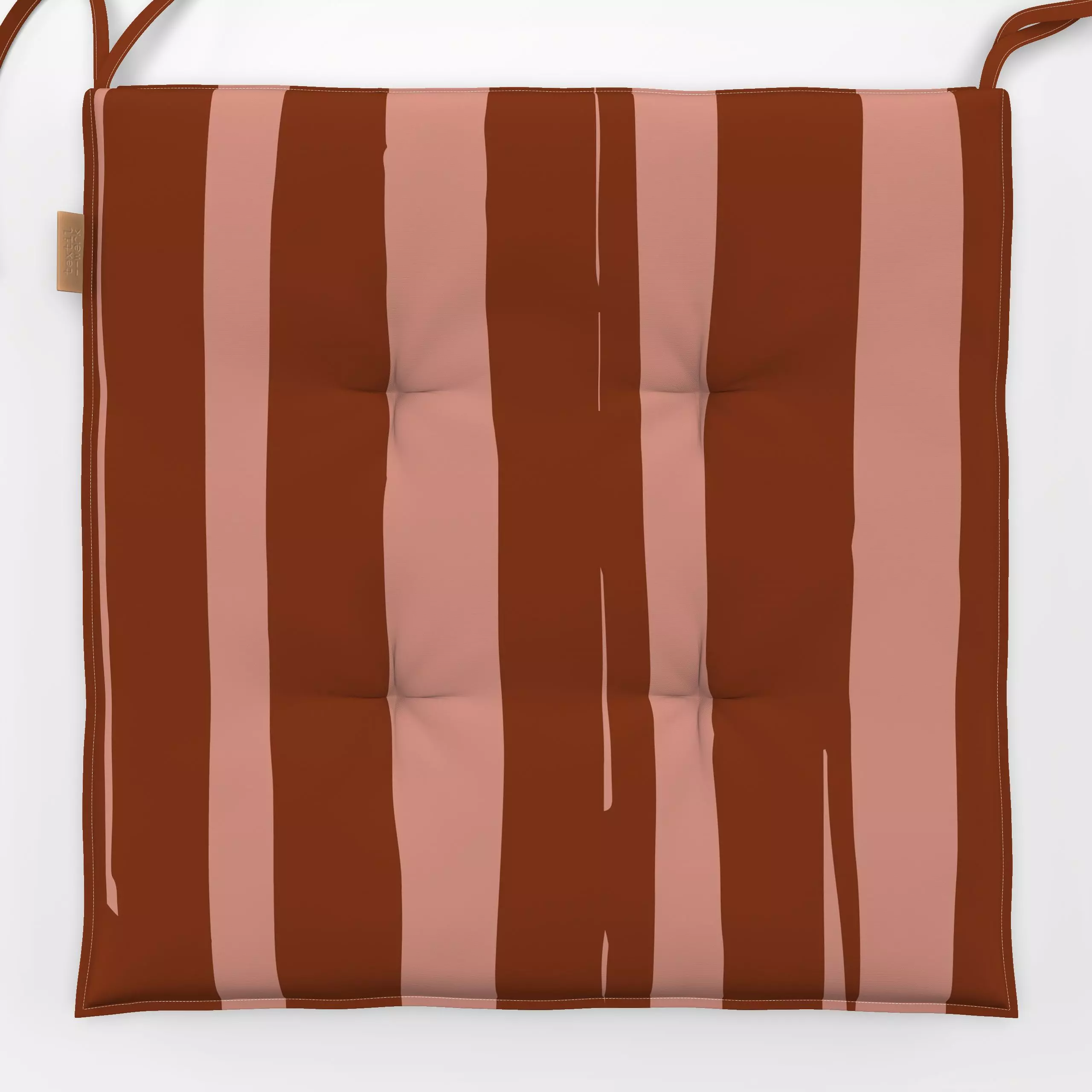 Sitzkissen Autumn Stripes Amber Altrosa - Symbole & Muster - von „Kruth Design"; Muster, Linien, Streifen, Herbst, Herbstdek...