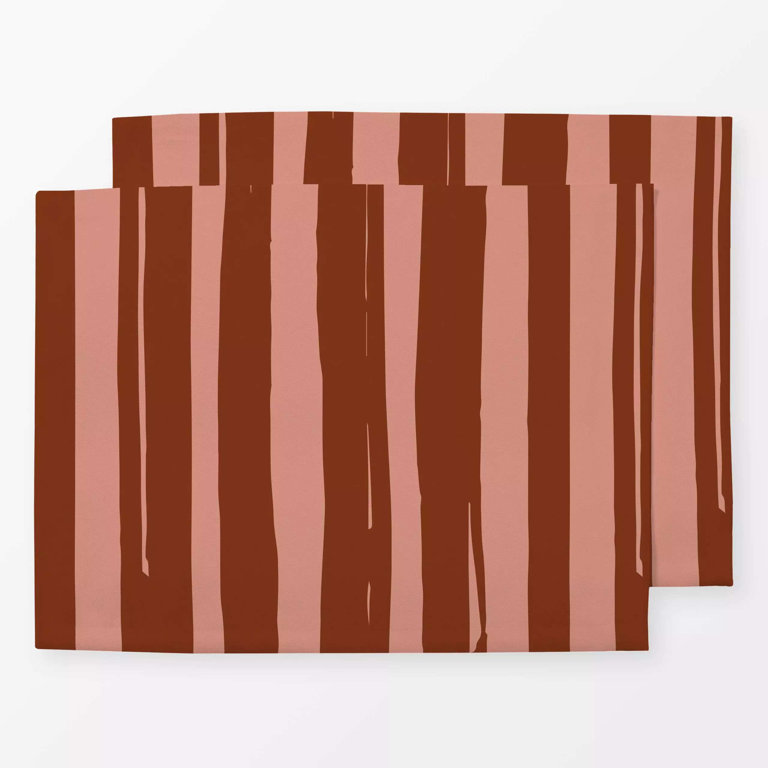Tischset Autumn Stripes Amber Altrosa - Symbole & Muster - von „Kruth Design"; Muster, Linien, Streifen, Herbst, Herbstdeko,...