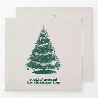 Servietten Around the Christmas Tree