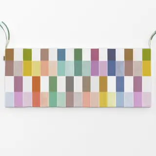 Bankauflage Modern Fliesen Geometric Bunt