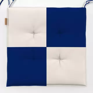 Sitzkissen Karo Blau