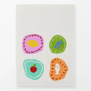 Geschirrtücher Keramikteller Kreide