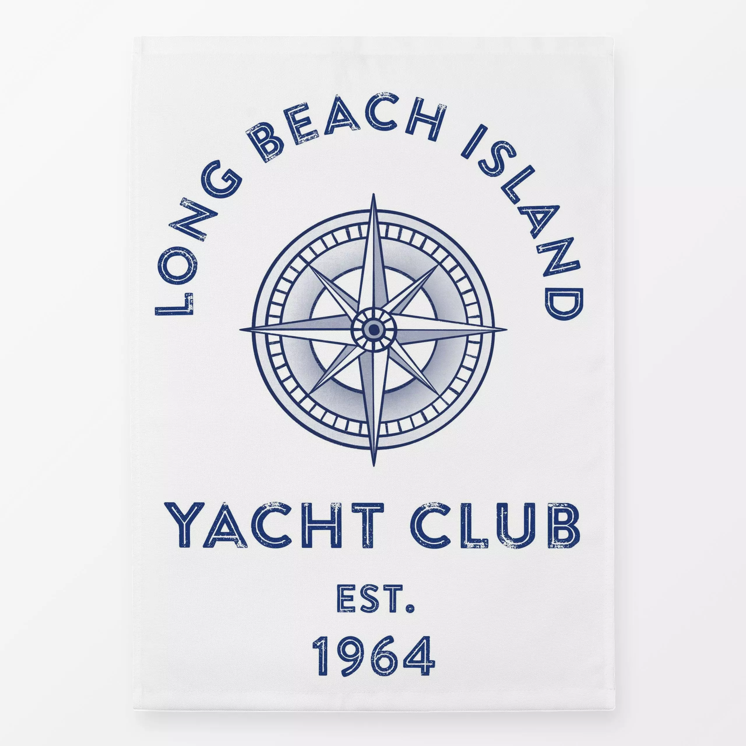 Geschirrtücher Retro Yacht Club II - Sommer, Retro & Vintage - von „Andrea Haase"; Meer, Strand, Urlaub, maritim, schrift, R...