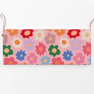 Bankauflage Daisy Allover rosa