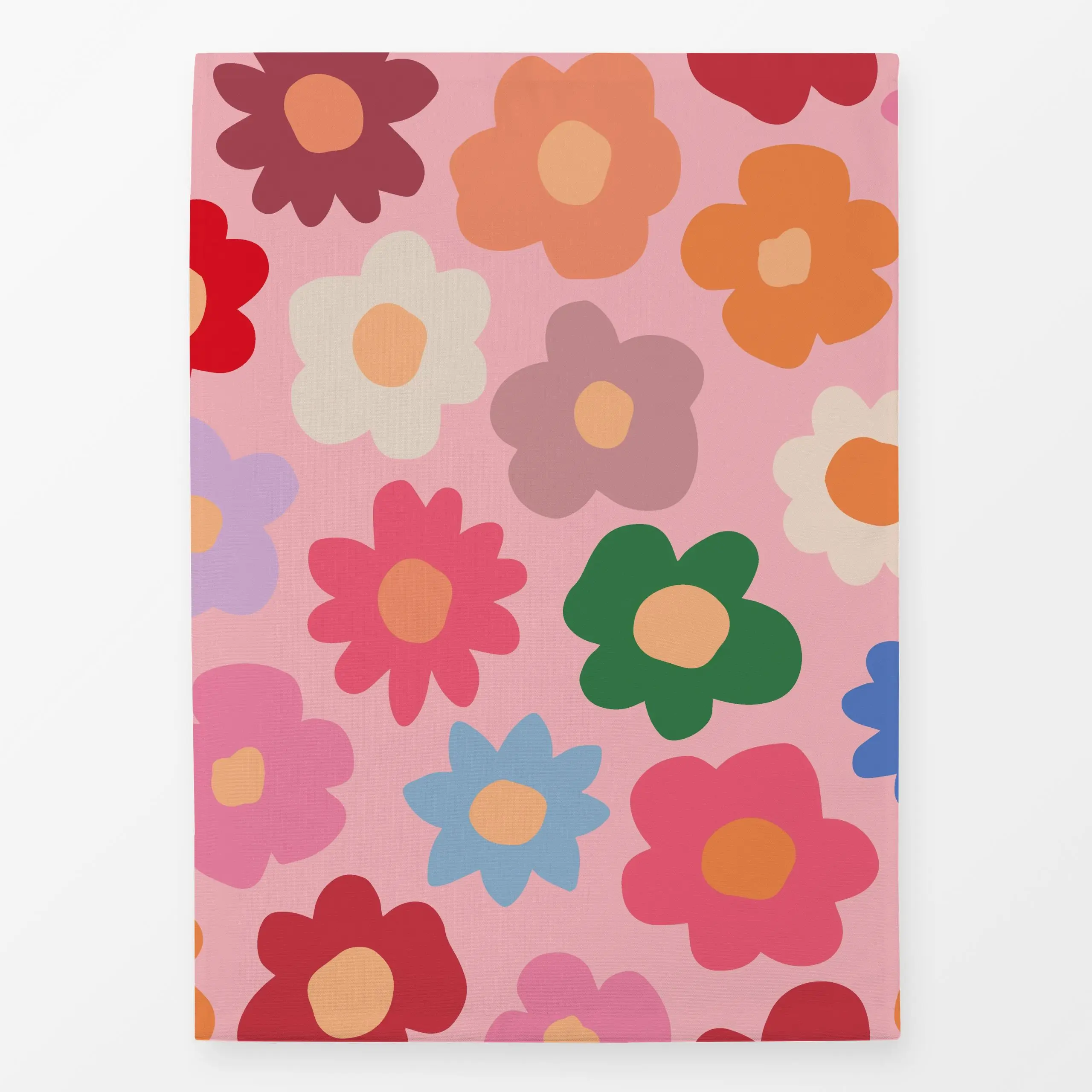 Geschirrtücher Daisy Allover rosa - Blumen & Florales, Frühling, Ostern - von „Kruth Design"; Blumen, geschenkidee, outdoor,...