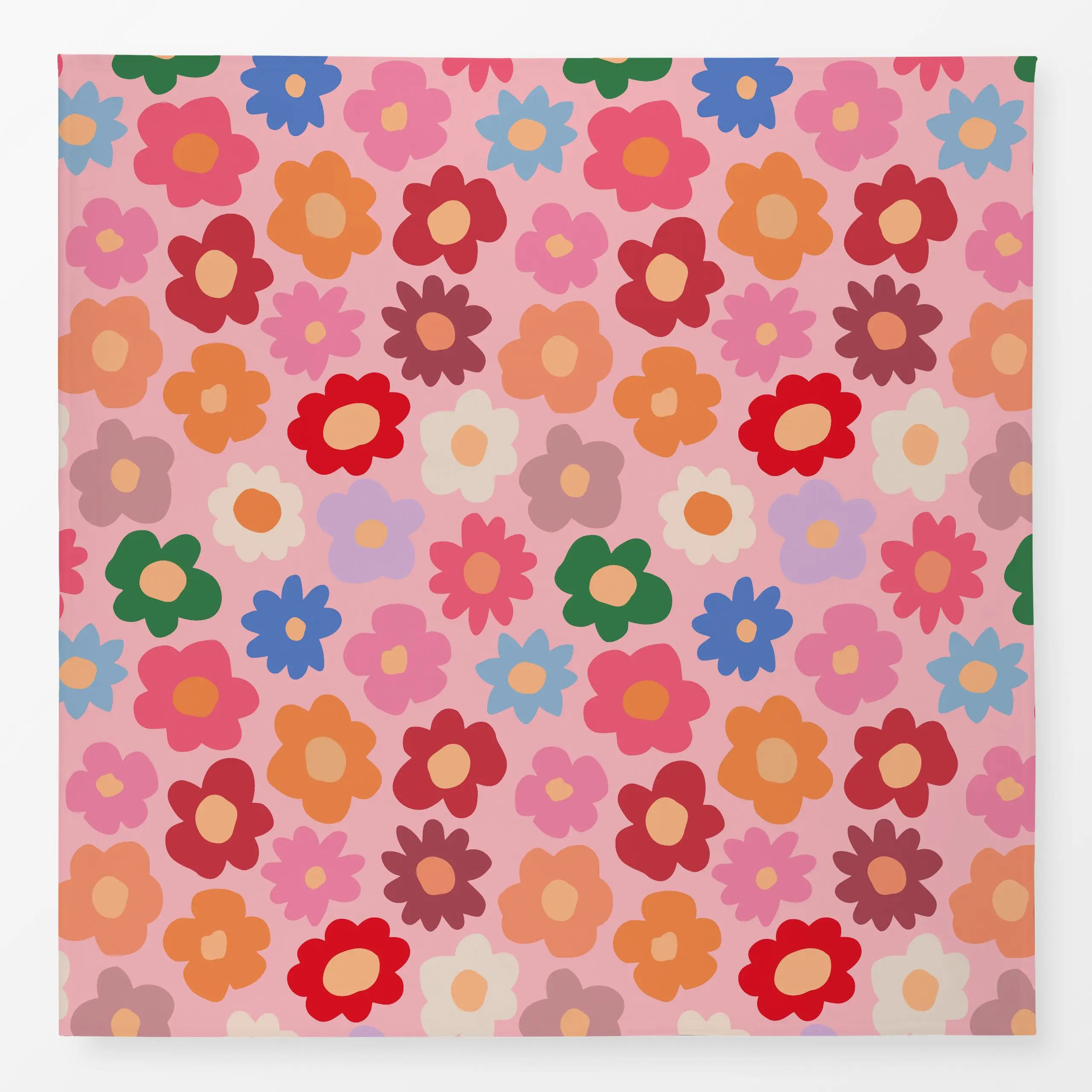 Tischdecke Daisy Allover rosa - Blumen & Florales, Frühling, Ostern - von „Kruth Design"; Blumen, geschenkidee, outdoor, Fru...