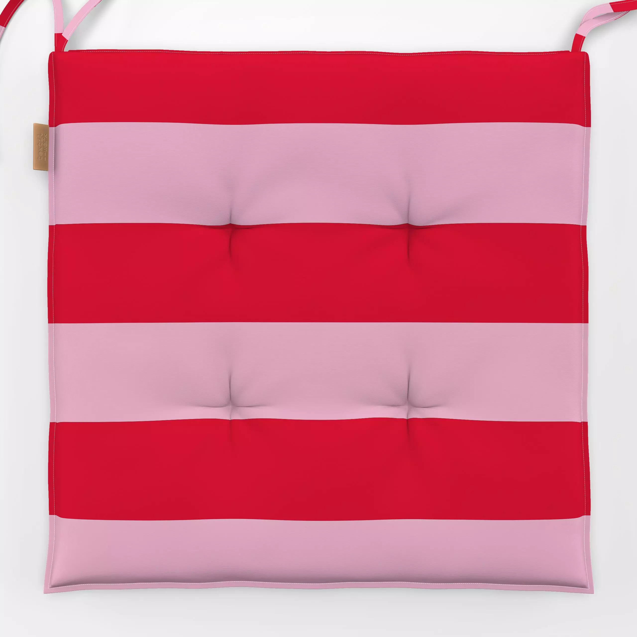 Sitzkissen Stripes red rose small - Sommer, Symbole & Muster, Reise - von „Iris Knabenschuh Textildesign"; Muster, Linien, S...