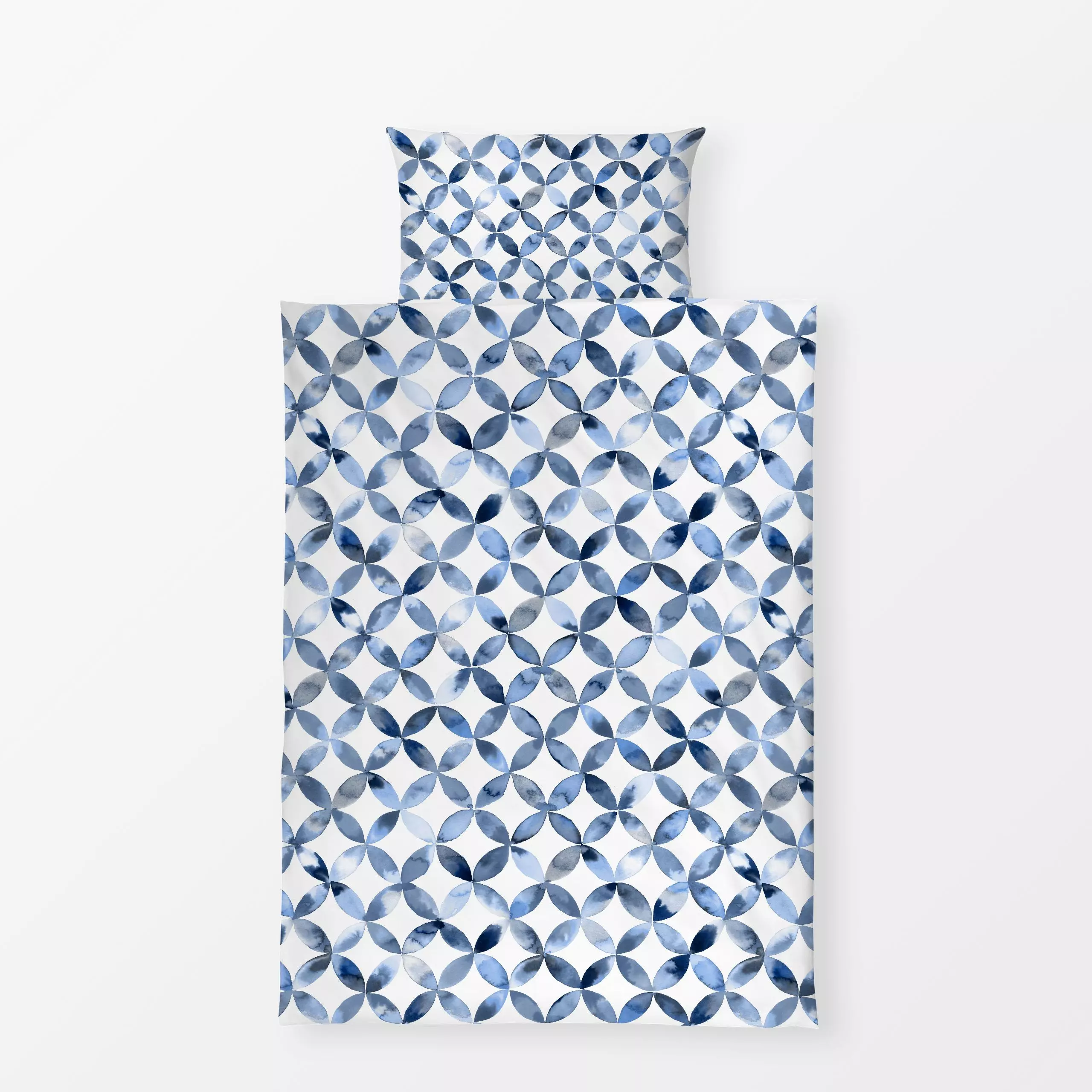 Bettwäsche Watercolor Geometric Vintage - Symbole & Muster, Retro & Vintage - von „Ninola Design "; Kissen, Retro, Geometris...
