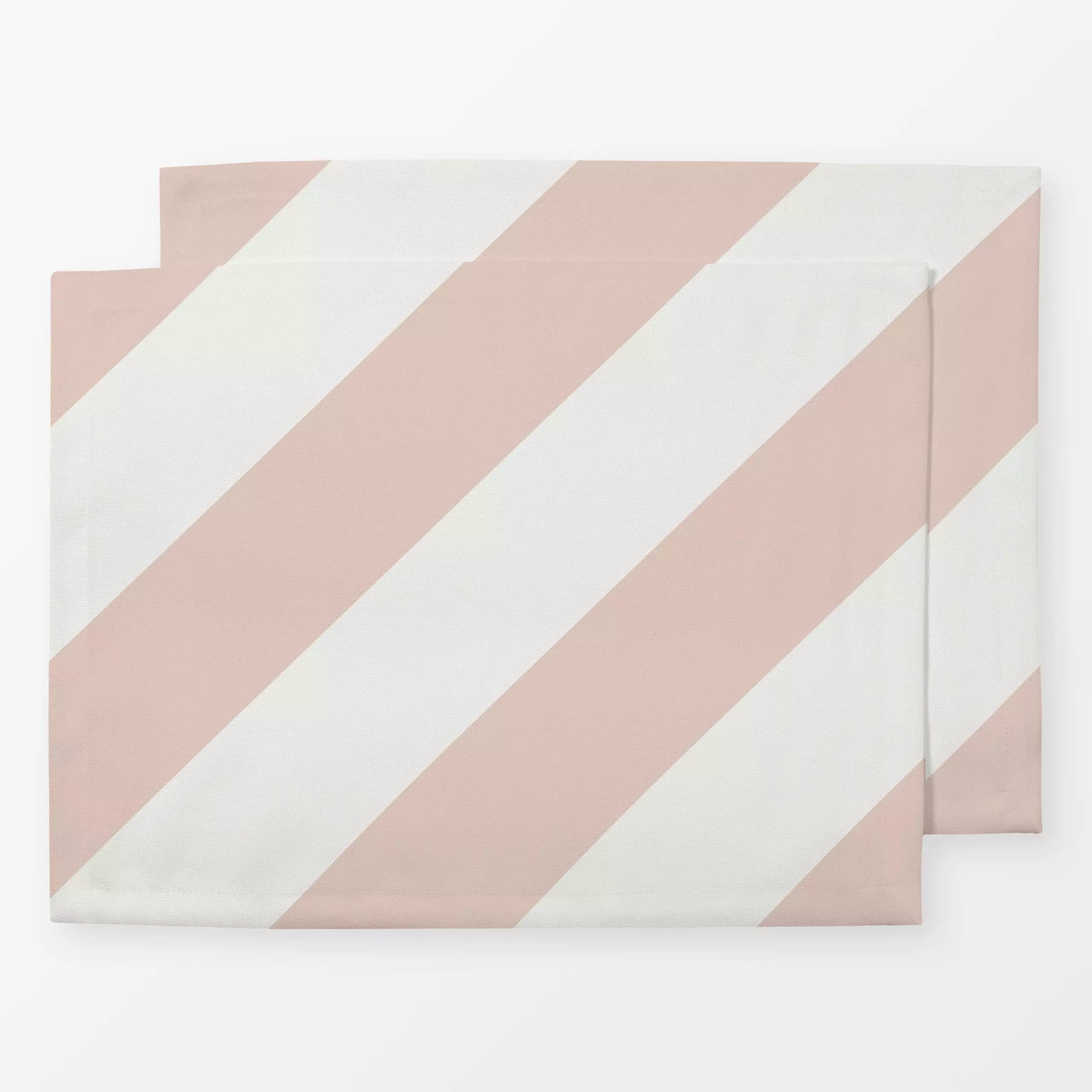 Tischset Diagonal gestreift rosa - Kinderzimmer & Motive für Kinder, Symbole & Muster - von „Katrin Graff"; Kinder, abstrakt...