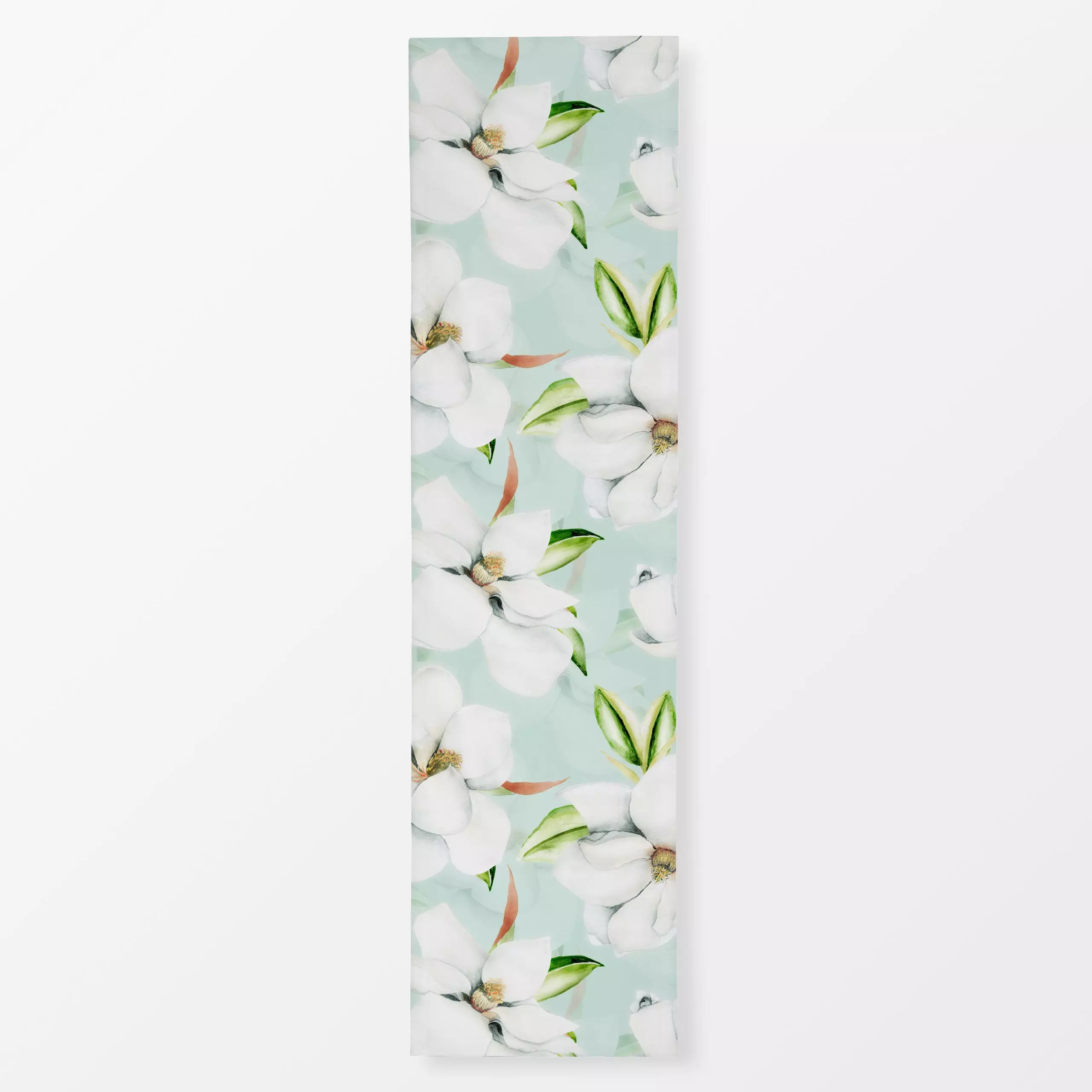 Tischläufer Weiße Kamelien - Blumen & Florales, Frühling - von „Uta Naumann"; boho, Blumen, Blüten, Hygge, Botanisch, landha...