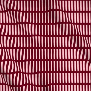 Meterware Kirschrot Soft Stripes