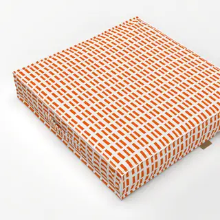 Bodenkissen Sunny Orange mini stripes