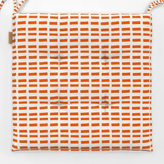 Sitzkissen Sunny Orange mini stripes