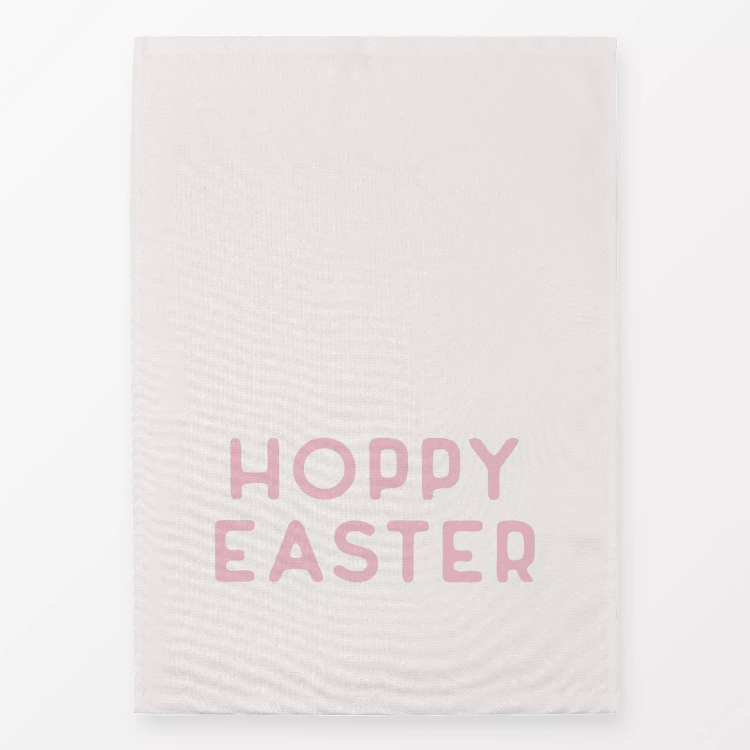 Geschirrtücher Hoppy Bunny rosa - Frühling, Sprüche & Schriftzüge, Anlässe, Ostern - von „Kruth Design"; Lustig, Ostern, Ost...