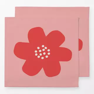 Servietten Flower 4 Red Pink