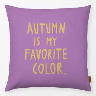 Kissen Autumn Favorite Color Violet