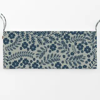 Bankauflage Blumen Garten Blau Midsommar