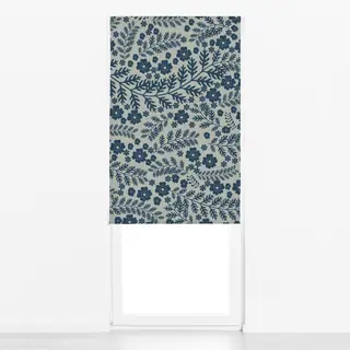 Raffrollo Blumen Garten Blau Midsommar