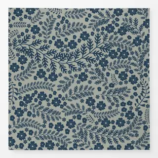 Tischdecke Blumen Garten Blau Midsommar