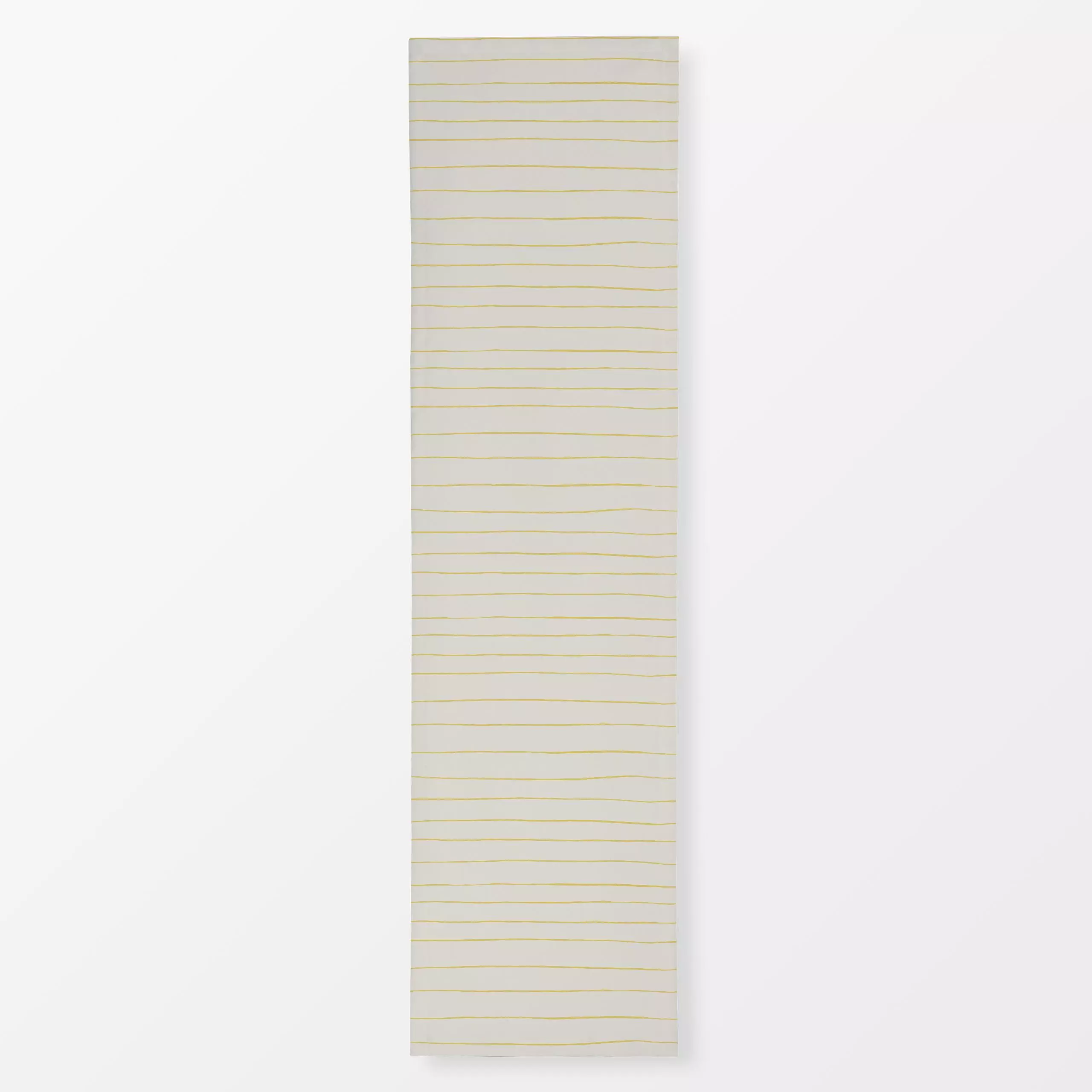 Tischläufer Schnitt Linien gelb - Symbole & Muster - von „Jana Driver"; Linien, Streifen, beige, gelb, gestreift, Streifenmu...