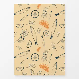 Geschirrtücher Santorini Fish Pattern