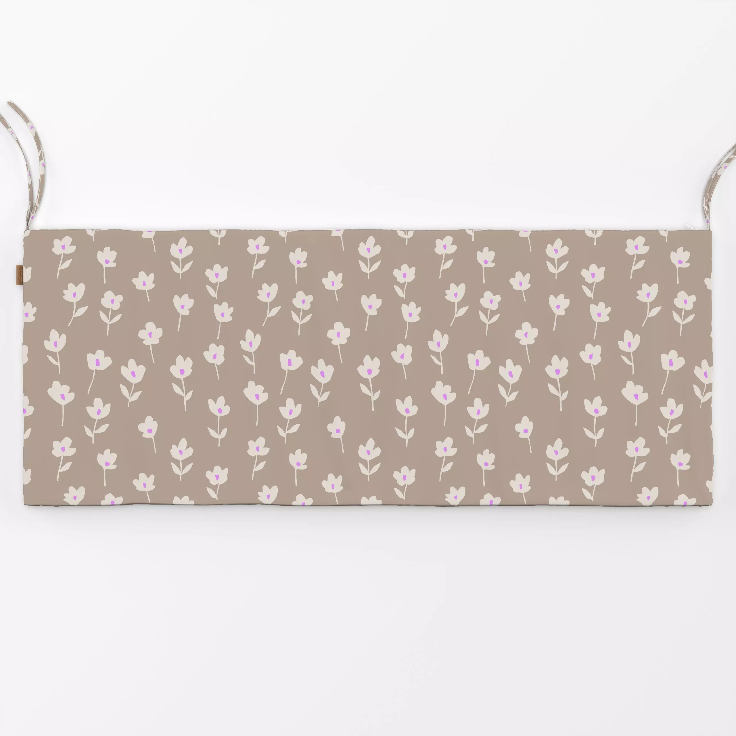 Bankauflage Blumen beige pink - Blumen & Florales, Frühling - von „Studio Kesse"