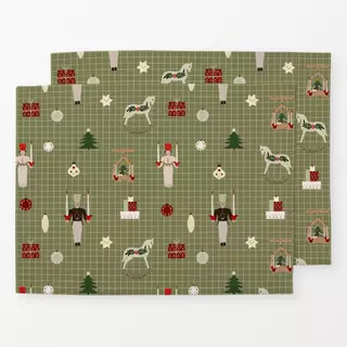 Tischset Weihnachtsmuster