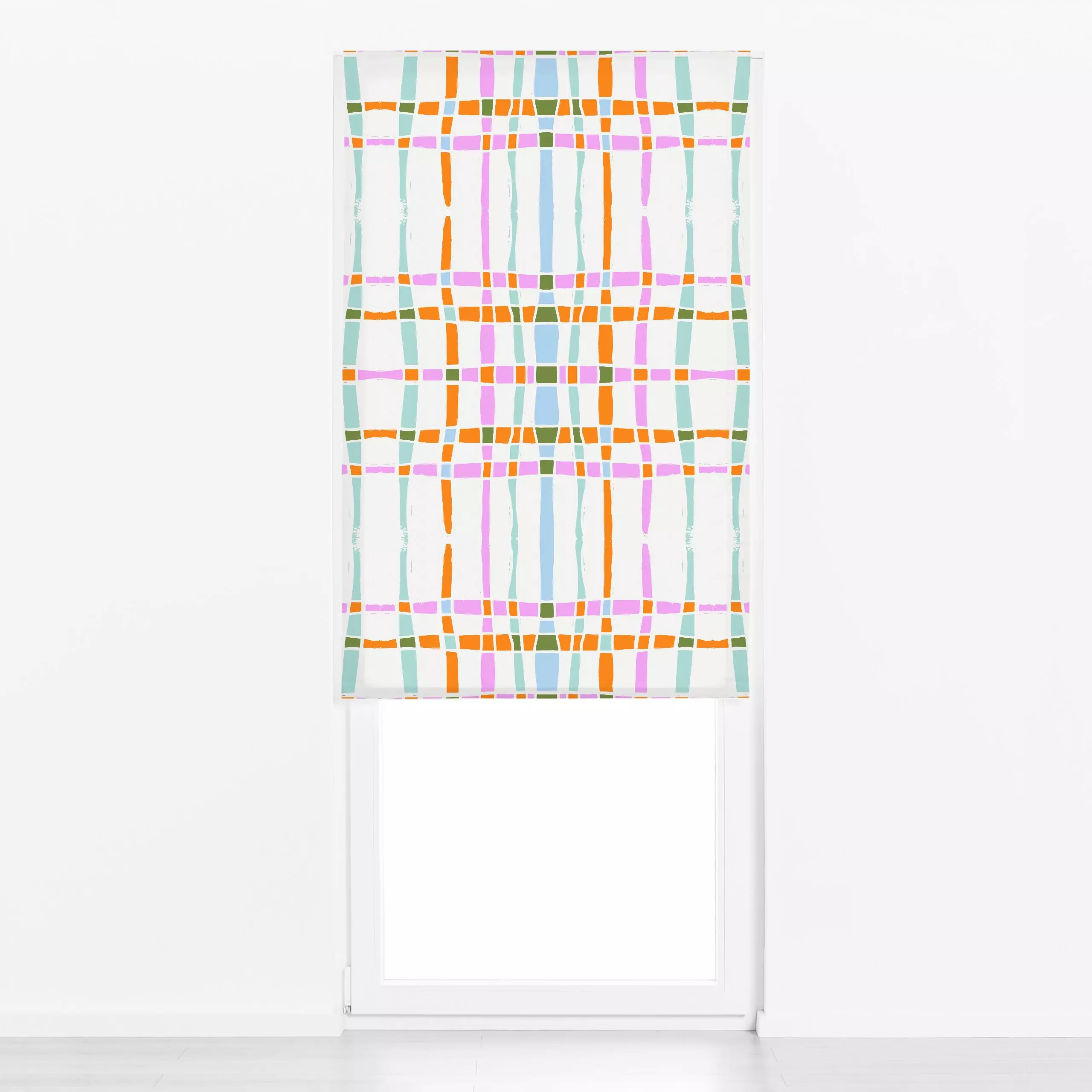 Raffrollo Herbst Streifen - Symbole & Muster - von „Patries Elisabeth"; minimal, Struktur, Linien, Streifen, Geometrisch, He...