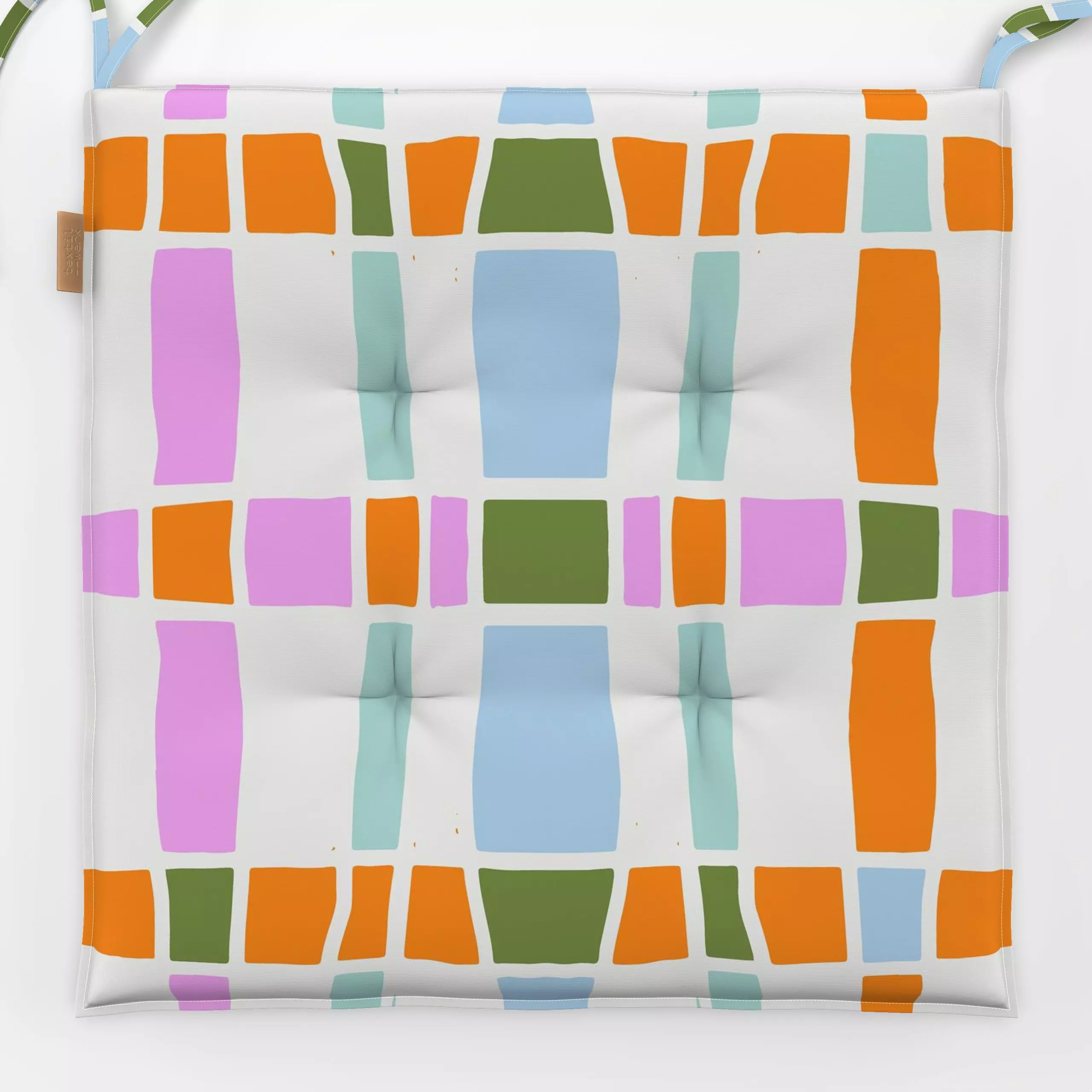 Sitzkissen Herbst Streifen - Symbole & Muster - von „Patries Elisabeth"; minimal, Struktur, Linien, Streifen, Geometrisch, H...