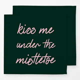 Servietten Kiss Me Under The Mistletoe