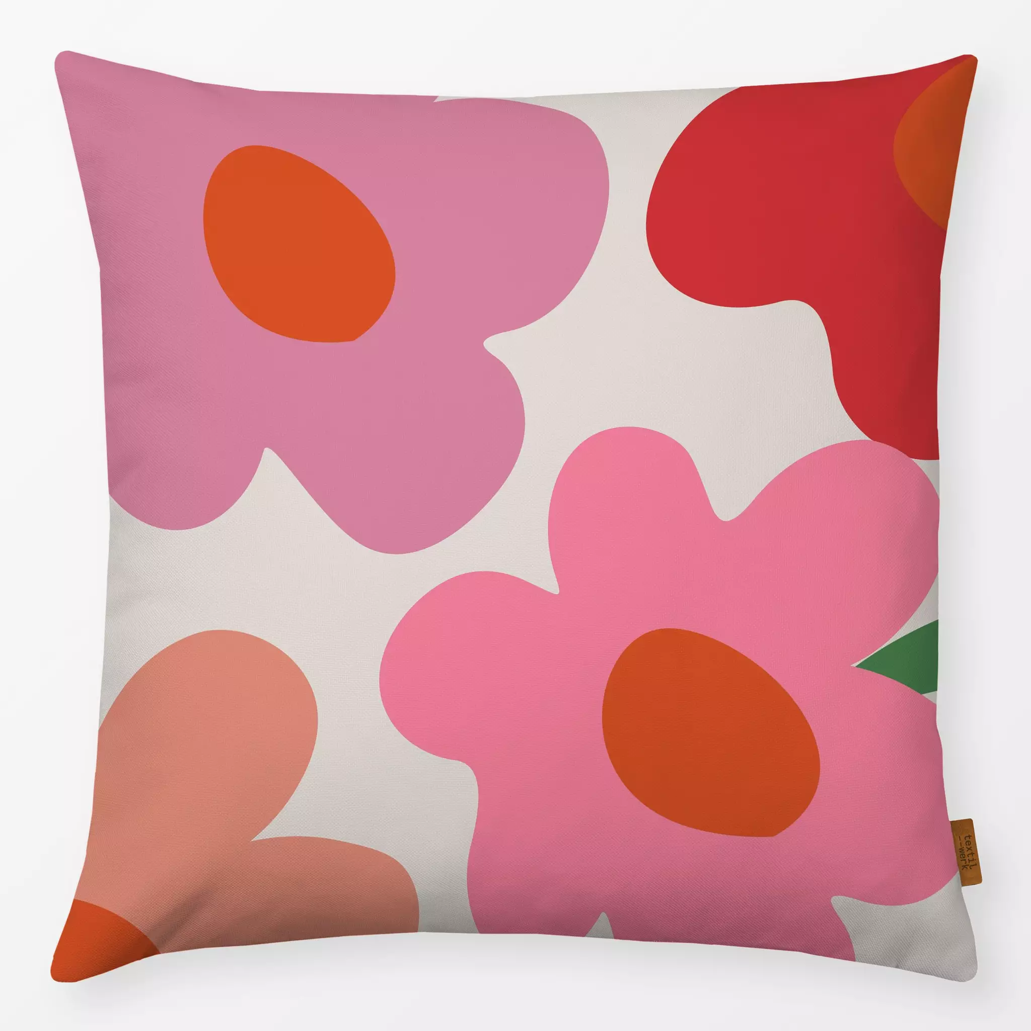 Kissen Kissen Blumen Groß Pink Flieder Rot