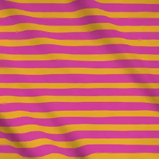 Meterware Horizontal Stripes Orange Pink
