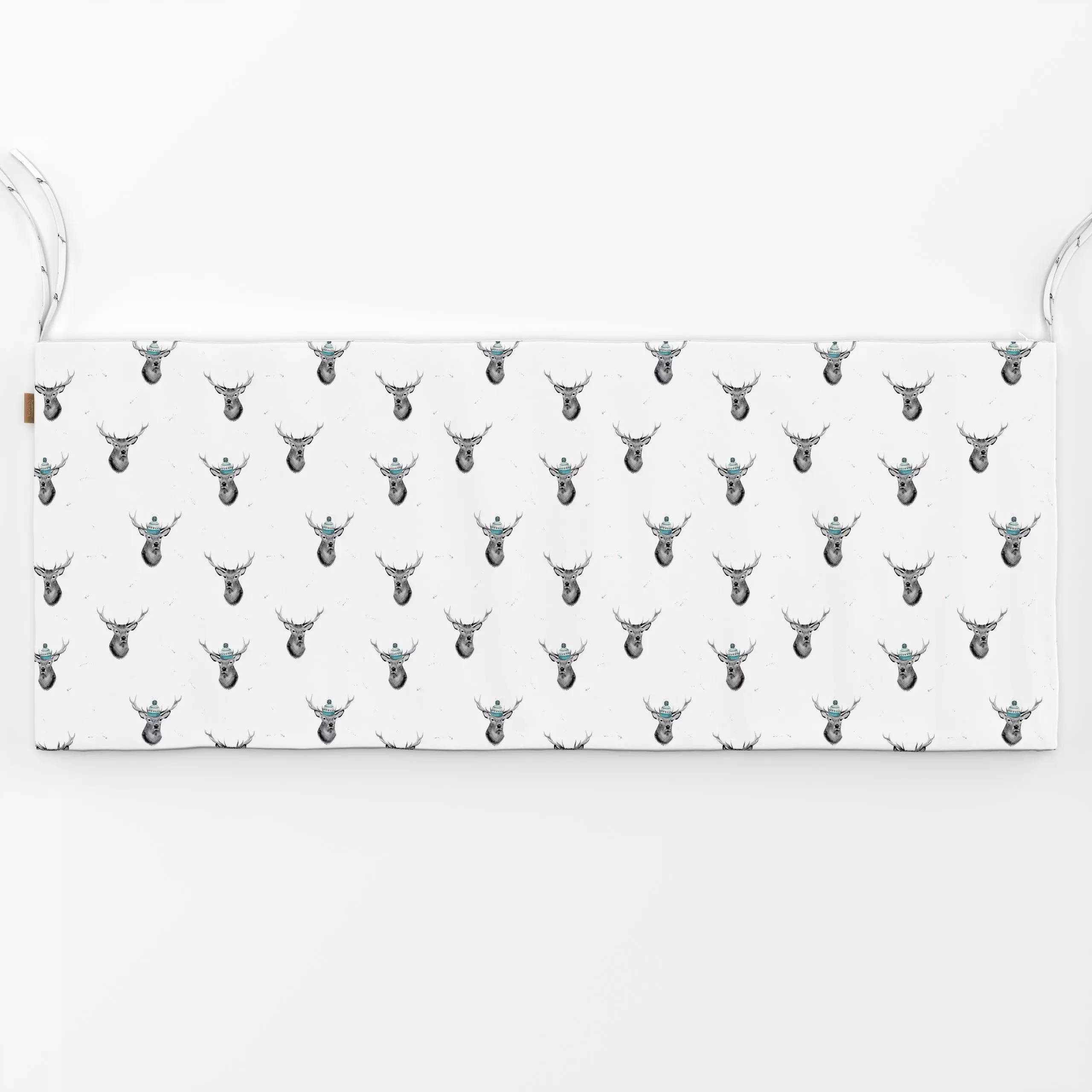 Bankauflage Hirsch mit Mütze - Winter - von „Katrin Graff"; Hygge, Weihnachten, Lustig, Winter, Hirsch, Geschenk, weihnachtl...