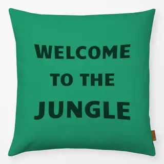 Kissen Welcome to the Jungle green