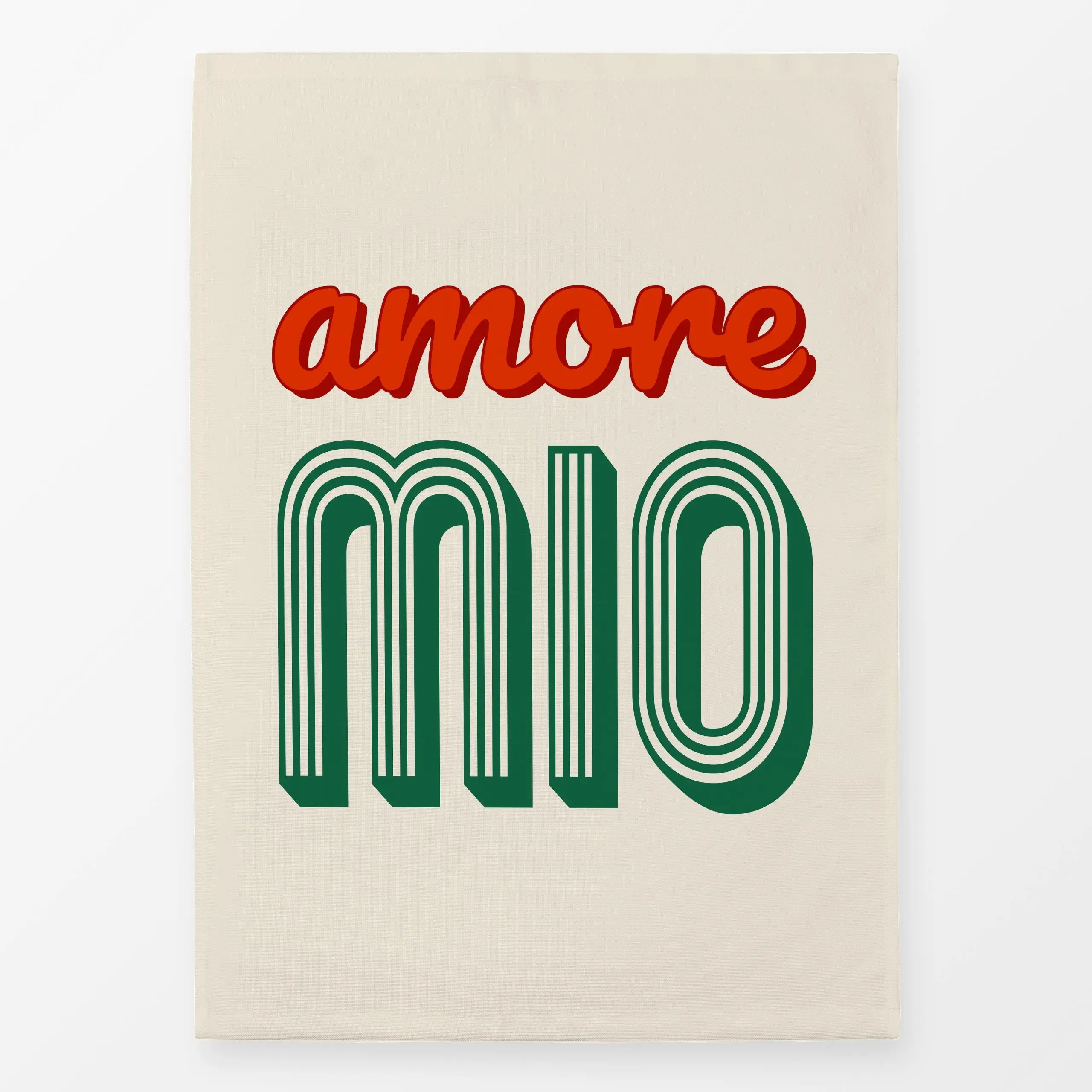 Geschirrtücher Amore Mio - Städte & Länder, Sommer, Sprüche & Schriftzüge - von „Karen Menzenbach"; Retro, Liebeszitate, bei...