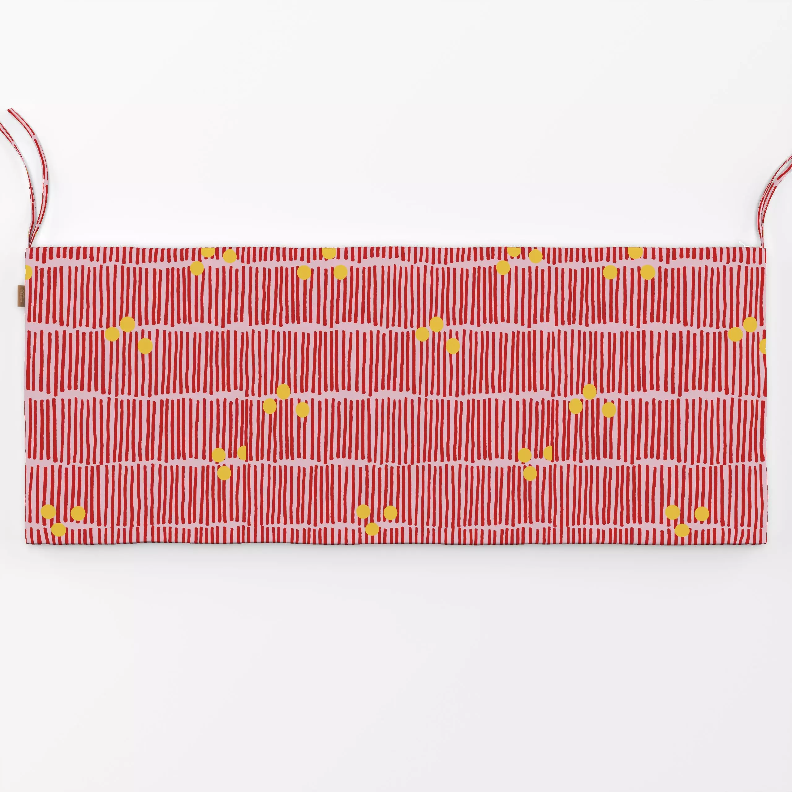 Bankauflage Punkt und Strich - Symbole & Muster - von „Andrea Liesert"; Linien, abstrakt, Punkte, Ethno, Afrika, farbenfroh,...